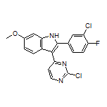 2-(3-Chloro-4-fluorophenyl)-3-(2-chloropyrimidin-4-yl)-6-methoxy-1H-indole