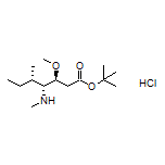 tert-Butyl (3S,4R,5S)-3-Methoxy-5-methyl-4-(methylamino)heptanoate Hydrochloride