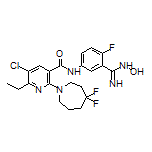 5-Chloro-2-(4,4-difluoroazepan-1-yl)-6-ethyl-N-[4-fluoro-3-(N-hydroxycarbamimidoyl)phenyl]nicotinamide