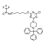 N-[6-[[4-Chloro-6-(4-tritylpiperazin-1-yl)-1,3,5-triazin-2-yl]oxy]hexyl]-2,2,2-trifluoroacetamide