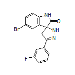 5-Bromo-5’-(3-fluorophenyl)-2’,4’-dihydrospiro[indoline-3,3’-pyrazol]-2-one