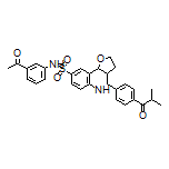 N-(3-Acetylphenyl)-4-(4-isobutyrylphenyl)-2,3,3a,4,5,9b-hexahydrofuro[3,2-c]quinoline-8-sulfonamide