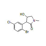 3-(2-Bromo-5-chlorophenyl)-4-hydroxy-1-methylpyrrolidin-2-one