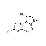 3-(2-Bromo-4-chlorophenyl)-4-hydroxy-1-methylpyrrolidin-2-one