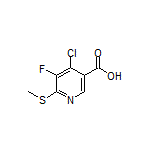 4-Chloro-5-fluoro-6-(methylthio)nicotinic Acid