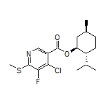 (1S,2R,5S)-2-Isopropyl-5-methylcyclohexyl 4-Chloro-5-fluoro-6-(methylthio)nicotinate