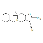 2-Amino-5-(cyclohexylmethyl)-6,6-dimethyl-4,5,6,7-tetrahydrothieno[3,2-c]pyridine-3-carbonitrile