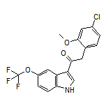 2-(4-Chloro-2-methoxyphenyl)-1-[5-(trifluoromethoxy)-1H-indol-3-yl]ethan-1-one