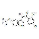 1-(4-Chloro-2-methoxyphenyl)-2-[5-(trifluoromethoxy)-1H-indol-3-yl]ethane-1,2-dione