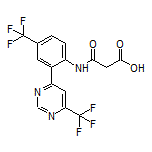 3-Oxo-3-[[4-(trifluoromethyl)-2-[6-(trifluoromethyl)pyrimidin-4-yl]phenyl]amino]propanoic Acid