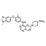 6-(4-Aminopiperidin-1-yl)-N-[3-methyl-4-[(1-methyl-1H-benzo[d]imidazol-5-yl)oxy]phenyl]pyrimido[5,4-d]pyrimidin-4-amine