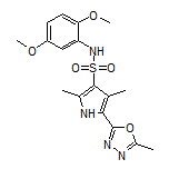 N-(2,5-Dimethoxyphenyl)-2,4-dimethyl-5-(5-methyl-1,3,4-oxadiazol-2-yl)-1H-pyrrole-3-sulfonamide