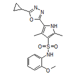 5-(5-Cyclopropyl-1,3,4-oxadiazol-2-yl)-N-(2-methoxyphenyl)-2,4-dimethyl-1H-pyrrole-3-sulfonamide
