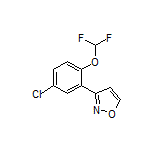 3-[5-Chloro-2-(difluoromethoxy)phenyl]isoxazole