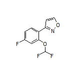 3-[2-(Difluoromethoxy)-4-fluorophenyl]isoxazole