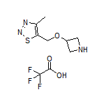 5-[(Azetidin-3-yloxy)methyl]-4-methyl-1,2,3-thiadiazole Trifluoroacetate