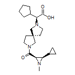 (S)-2-环戊基-2-[(S)-7-[(2R,3R)-3-环丙基-1-甲基氮杂环丙烷-2-羰基]-2,7-二氮杂螺[4.4]壬烷-2-基]乙酸