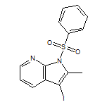 3-碘-2-甲基-1-(苯磺酰基)-1H-吡咯并[2,3-b]吡啶