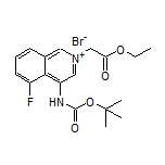 4-(Boc-amino)-2-(2-ethoxy-2-oxoethyl)-5-fluoroisoquinolin-2-ium Bromide