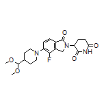 3-[5-[4-(Dimethoxymethyl)piperidin-1-yl]-4-fluoro-1-oxoisoindolin-2-yl]piperidine-2,6-dione
