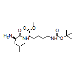 Methyl (R)-2-[(R)-2-Amino-4-methylpentanamido]-6-(Boc-amino)hexanoate