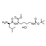 Methyl (R)-2-[(R)-2-Amino-4-methylpentanamido]-6-(Boc-amino)hexanoate Hydrochloride