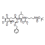 Methyl (R)-6-(Boc-amino)-2-[(R)-2-[(R)-2-(Cbz-amino)-3-phenylpropanamido]-4-methylpentanamido]hexanoate
