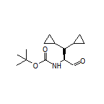 (S)-2-(Boc-amino)-3,3-dicyclopropylpropanal