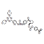 (S)-[1-[4-[3-[5-(4,6-Dimorpholino-1,3,5-triazin-2-yl)pyridin-2-yl]ureido]benzoyl]pyrrolidin-2-yl]methyl (4-Nitrophenyl) Carbonate