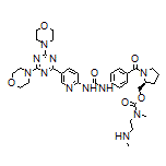 (S)-[1-[4-[3-[5-(4,6-Dimorpholino-1,3,5-triazin-2-yl)pyridin-2-yl]ureido]benzoyl]pyrrolidin-2-yl]methyl Methyl[2-(methylamino)ethyl]carbamate
