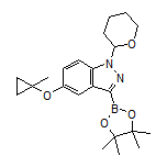 5-(1-Methylcyclopropoxy)-1-(tetrahydro-2H-pyran-2-yl)-1H-indazole-3-boronic Acid Pinacol Ester