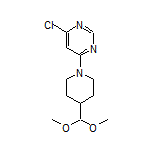 4-Chloro-6-[4-(dimethoxymethyl)piperidin-1-yl]pyrimidine