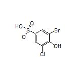 3-Bromo-5-chloro-4-hydroxybenzenesulfonic Acid