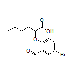 2-(4-Bromo-2-formylphenoxy)hexanoic Acid