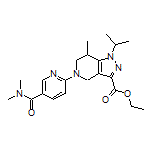 Ethyl 5-[5-(Dimethylcarbamoyl)-2-pyridyl]-1-isopropyl-7-methyl-4,5,6,7-tetrahydro-1H-pyrazolo[4,3-c]pyridine-3-carboxylate