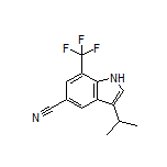 3-Isopropyl-7-(trifluoromethyl)-1H-indole-5-carbonitrile