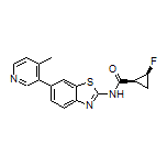 (1S,2S)-2-Fluoro-N-[6-(4-methylpyridin-3-yl)benzo[d]thiazol-2-yl]cyclopropanecarboxamide