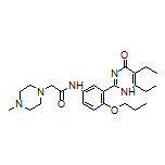 N-[3-(5,6-Diethyl-4-oxo-1,4-dihydropyrimidin-2-yl)-4-propoxyphenyl]-2-(4-methylpiperazin-1-yl)acetamide