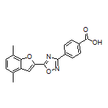 4-[5-(4,7-Dimethylbenzofuran-2-yl)-1,2,4-oxadiazol-3-yl]benzoic Acid