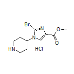 2-溴-1-(哌啶-4-基)-1H-咪唑-4-甲酸甲酯盐酸盐