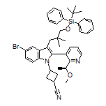 (S)-3-[5-溴-3-[3-[(叔丁基二苯基硅基)氧基]-2,2-二甲基丙基]-2-[2-(1-甲氧基乙基)-3-吡啶基]-1-吲哚基]环丁烷-1-甲腈