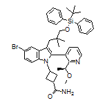(S)-3-[5-溴-3-[3-[(叔丁基二苯基硅基)氧基]-2,2-二甲基丙基]-2-[2-(1-甲氧基乙基)-3-吡啶基]-1-吲哚基]环丁烷-1-甲酰胺
