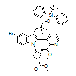 (S)-3-[5-溴-3-[3-[(叔丁基二苯基硅基)氧基]-2,2-二甲基丙基]-2-[2-(1-甲氧基乙基)-3-吡啶基]-1-吲哚基]环丁烷-1-甲酸甲酯