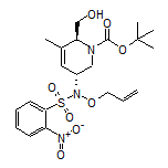 N-(烯丙基氧基)-N-[(3R,6S)-1-Boc-6-(羟基甲基)-5-甲基-1,2,3,6-四氢-3-吡啶基]-2-硝基苯磺酰胺