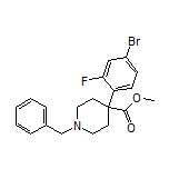 1-苄基-4-(4-溴-2-氟苯基)哌啶-4-甲酸甲酯