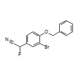 2-(4-(苄氧基)-3-溴苯基)-2-氟乙腈