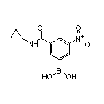 3-(Cyclopropylcarbamoyl)-5-nitrophenylboronic Acid