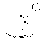 2-(Boc-amino)-2-(1-Cbz-4-piperidyl)acetic Acid