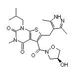 (S)-6-[(3,5-Dimethyl-4-pyrazolyl)methyl]-5-(4-hydroxyisoxazolidine-2-carbonyl)-1-isobutyl-3-methylthieno[2,3-d]pyrimidine-2,4(1H,3H)-dione