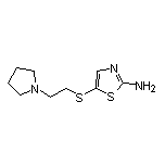 2-Amino-5-[[2-(1-pyrrolidinyl)ethyl]thio]thiazole